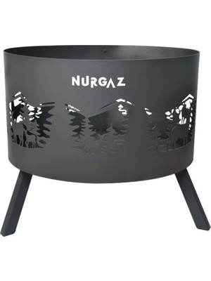 Özbience Şömine Geyik Desenli Sıcak ve Şık Dekoratif Aksesuar