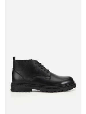 Yaya By Hotiç Erkek Deri Siyah BağcıklıTermo Taban Casual Bot