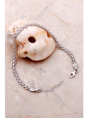 Normadia Örgü Gümüş Bileklik, Zarif ve Şık Takı, El Işçiliği, Moda Aksesuarı