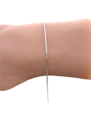 Normadia Şık Gümüş Örgü Modeli Zincir Bileklik, Zarif ve Dayanıklı Tasarım