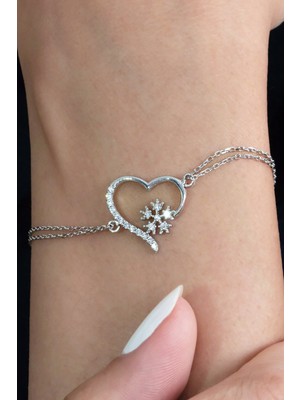 Normadia Şık Taşlı Gümüş Bileklik, Sevgiliye Özel Hediye, Zarif Takı