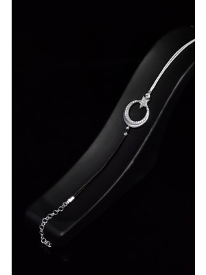 Normadia 925 Ayar Gümüş Siyah Beyaz Beşiktaş Taraftar Erkek Bileklik