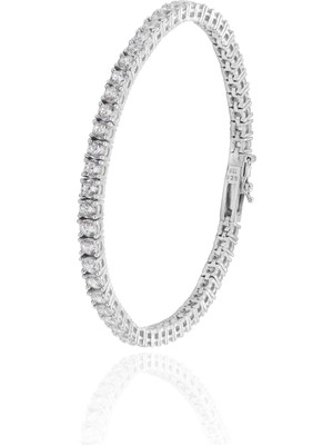 Normadia Zirkon Taşlı Gümüş Bileklik, Şık ve Zarif Takı Tasarımı