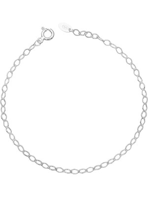 Normadia 925 Ayar Gümüş Minimal Italyan Mekik Zincir Bileklik