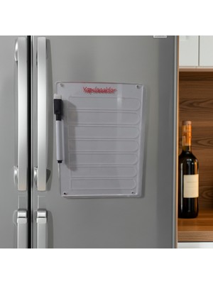 Arman Dişli Silinebilir Mıknatıslı Pleksi Not Alma Magneti