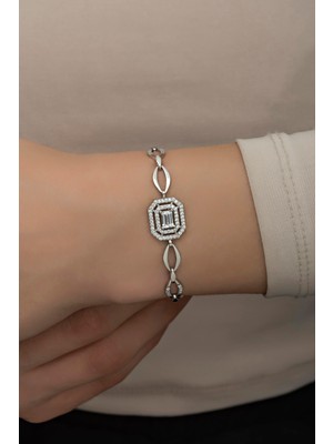 Normadia 925 Ayar Gümüş Hallow Model Baget Tektaş Bileklik, Şıklığın Vazgeçilmezi