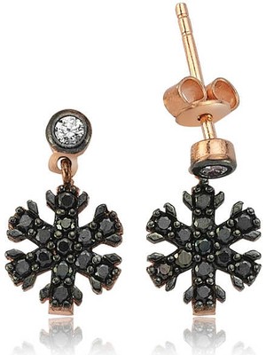 Noip 925 Ayar Gümüş Kar Tanesi Küpe EA0710010 (944)