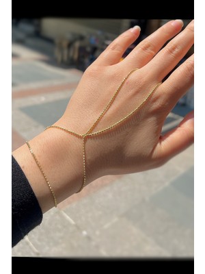 Normadia Gümüş Zincirli Şahmeran Bileklik, Şık ve Kaliteli Takı, 78 cm Uzunluk