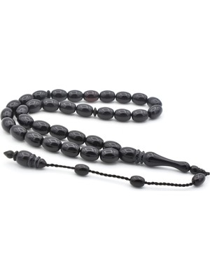 Murty99 Sistemli Kapsül Kesim Hareli Siyah Toz Kehribar Tesbih