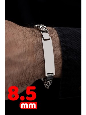 Normadia Şık Erkek Gümüş Bileklik ve Kolye Seti, Kişiye Özel Tasarım