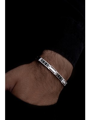 Normadia Şık Gümüş Erkek Bileklik Künye, Zarif ve Dayanıklı Tasarım