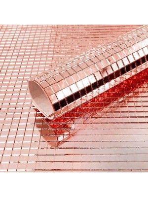 Epilons Kendinden Yapışkanlı Aynalı Kare Bronz Sticker 30X30 cm