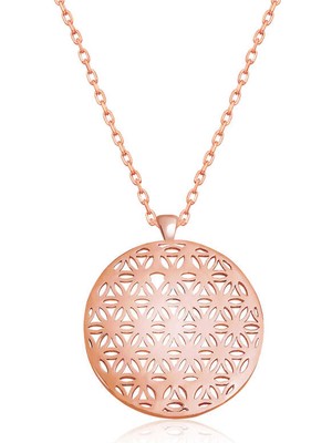 Noip  925 Ayar Gümüş Yaşam Çiçeği Gümüş Kolye T6508 (925)