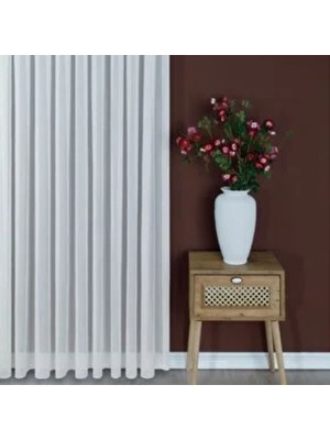 Taç Sturdy Hazır Tül Perde Ekru 300X260 cm
