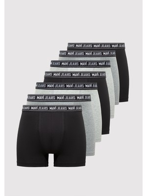 Mavi 7li Siyah Basic Boxer 0912288-900