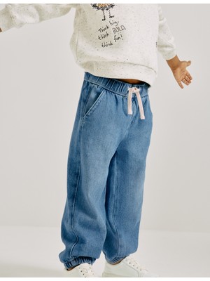 Marks & Spencer Relaxed Denim Kargo Jean (2-8 Yaş)