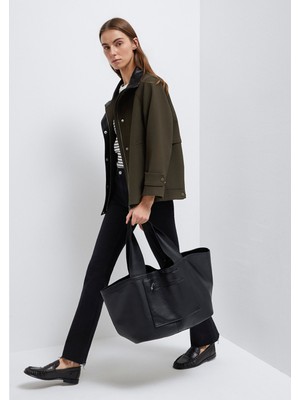 Mavi Çift Taraflı Siyah Omuz Çantası 1913757-900