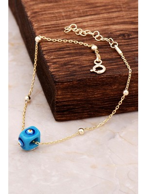 Normadia Turkuaz Renkli Zarif Gümüş Bileklik, Şık ve Parlak Tasarım