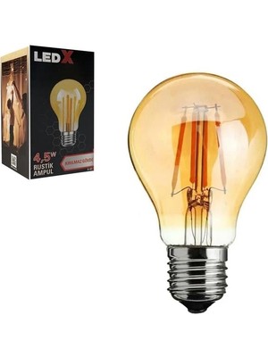 Ett Ledx A-60 Kırılmaz Gövde 4,5 Watt Rustik Ampul