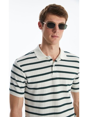 Lc Waikiki Yeni Sezon Polo Yaka Çizgili Erkek Tişört