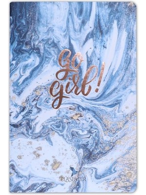 Getittir Marble Mavi Go Girl! Defter