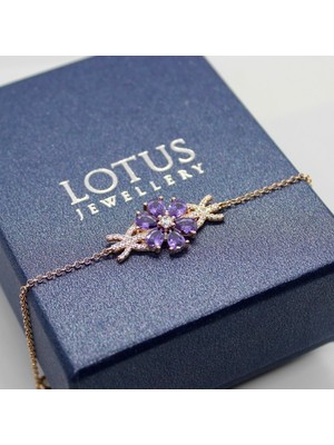 Normadia Gümüş Bileklik, Unutma Beni Çiçeği Tasarımı, Zarif Takı