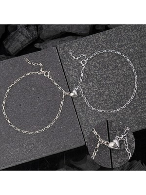 Normadia Şık 925 Ayar Gümüş Çift Bileklik, Zarif ve Dayanıklı Takı Seti