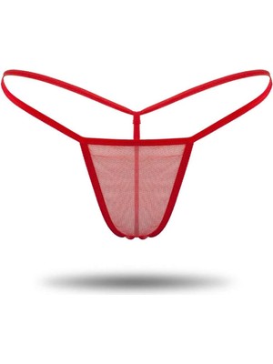 Getittir Kırmızı Tül Tanga TM1115