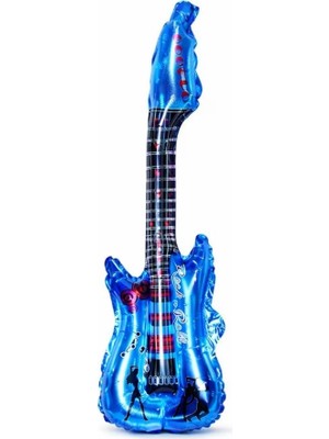 Parti Sürprizi Mavi Gitar Şekilli Folyo Balon 1 Adet