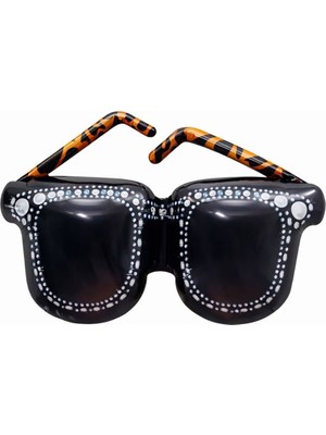 Parti Sürprizi Siyah Gözlük Şekilli Folyo Balon 1 Adet