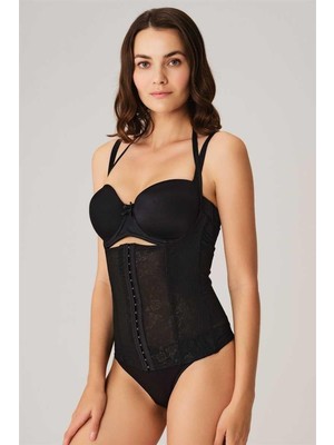 Aria's Closet Arias Closet Toparlayıcı Bel Inceltici Dikişli Büyük Beden Kancalı Çıkabilen Askılı Sıkı Bel Korse