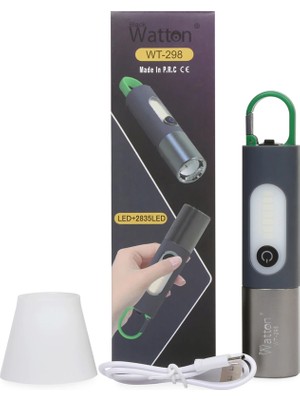 Getittir Type-C Girişli 750 Lümen Şarjlı Kamp Lambası  WT-298 - Lisinya