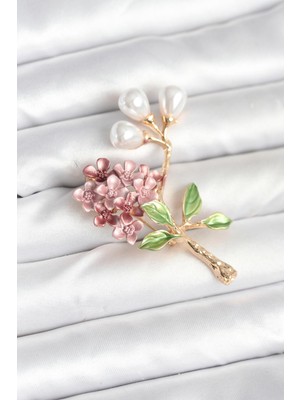 Getittir Çiçek Model Broş - Lisinya