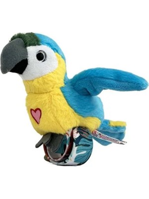 Getittir Peluş Ses Tekrarlı Hayvan Bileklik Aksesuar - Sarı Papağan (Lisinya)