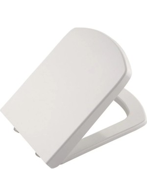 Getittir Premium Lüks Kare Amartisörlü Yavaş Kapanan Klozet Kapağı ( Lisinya )