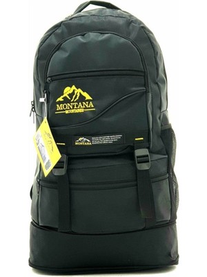 Özbience Dağcı Siyah Körüklü Su Geçirmez Sırt Çantası, Hafif ve Dayanıklı