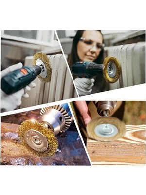 SHC4200 6'lı Pimli Tel Fırça Seti - Pas Kir Boya Yapışkan Çözücü