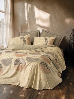 Wovna Toprak Moona Kahve Çift Kişilik Nev Takımı