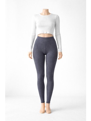 Belpa Sıla Sella Fitilli Yüksek Bel Spor Tayt