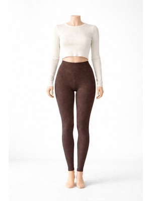 Belpa Sıla Sella Fitilli Yüksek Bel Spor Tayt