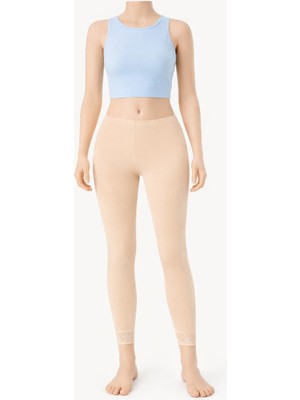 Belpa Uzun Penye Tayt, Uzun Tayt, Büyük Beden Tayt, Pamuklu Tayt Büyük Beden %100 Pamuklu