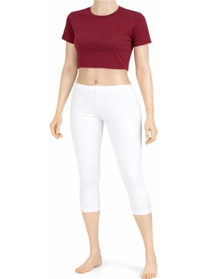 Belpa Diz Altı Pamuklu Penye Tayt, Likralı Tayt, Kapri Tayt,, Büyük Beden Tayt %95 Pamuklu %5 Tekli