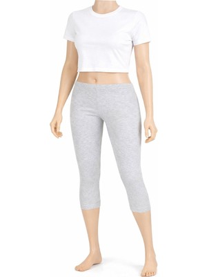 Belpa Diz Altı Pamuklu Penye Tayt, Likralı Tayt, Kapri Tayt,, Büyük Beden Tayt %95 Pamuklu %5 Tekli