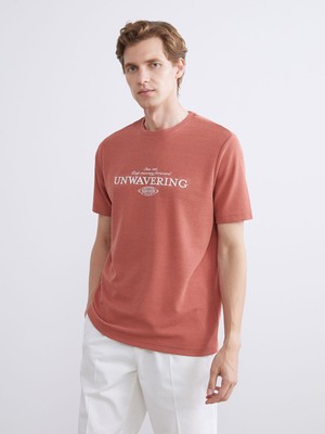 Lc Waikiki Yeni Sezon Bisiklet Yaka Kısa Kollu Baskılı Erkek Tişört