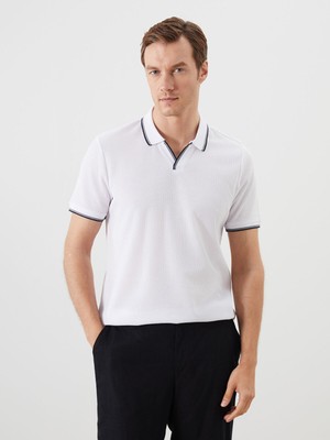 Lc Waikiki Yeni Sezon Polo Yaka Desenli Erkek Tişört