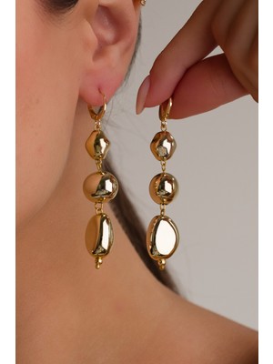 Normadia Şık ve Rahat Kadın Sallantılı Şekilsiz Küpe, Modern Aksesuar Seçeneği