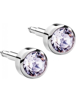 Normadia Beyaz Kristal Tasarımlı Zarif Kulak Piercing Takısı