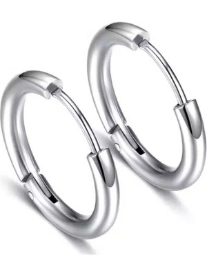 Normadia Unisex 316L Cerrahi Çelik 10MM Halka Küpe, Şık ve Dayanıklı Aksesuar