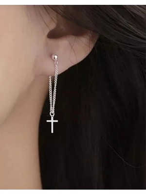 Normadia Şık Sallantılı Zincirli Top Küpe Çift Seti, Modern Takı Aksesuarı