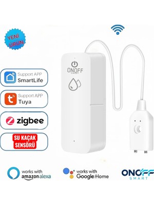 Tuyam smart Akıllı Zigbee Su Kaçak Sensörü Alarmlı Dedektör